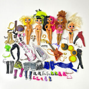 LOL Surprise OMG Remix Rock Doll Accessories & Instruments Lot of 67 Working